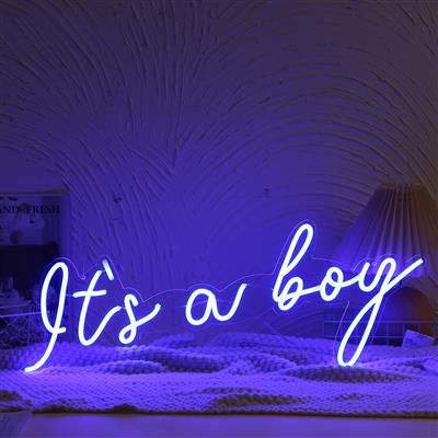 Neon licht It's a Boy blauw