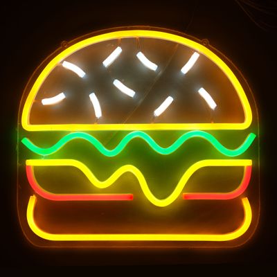 LED "Hamburger" Neon Zeichen