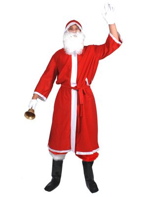 Mantel Weihnachtsmann Samt Herren