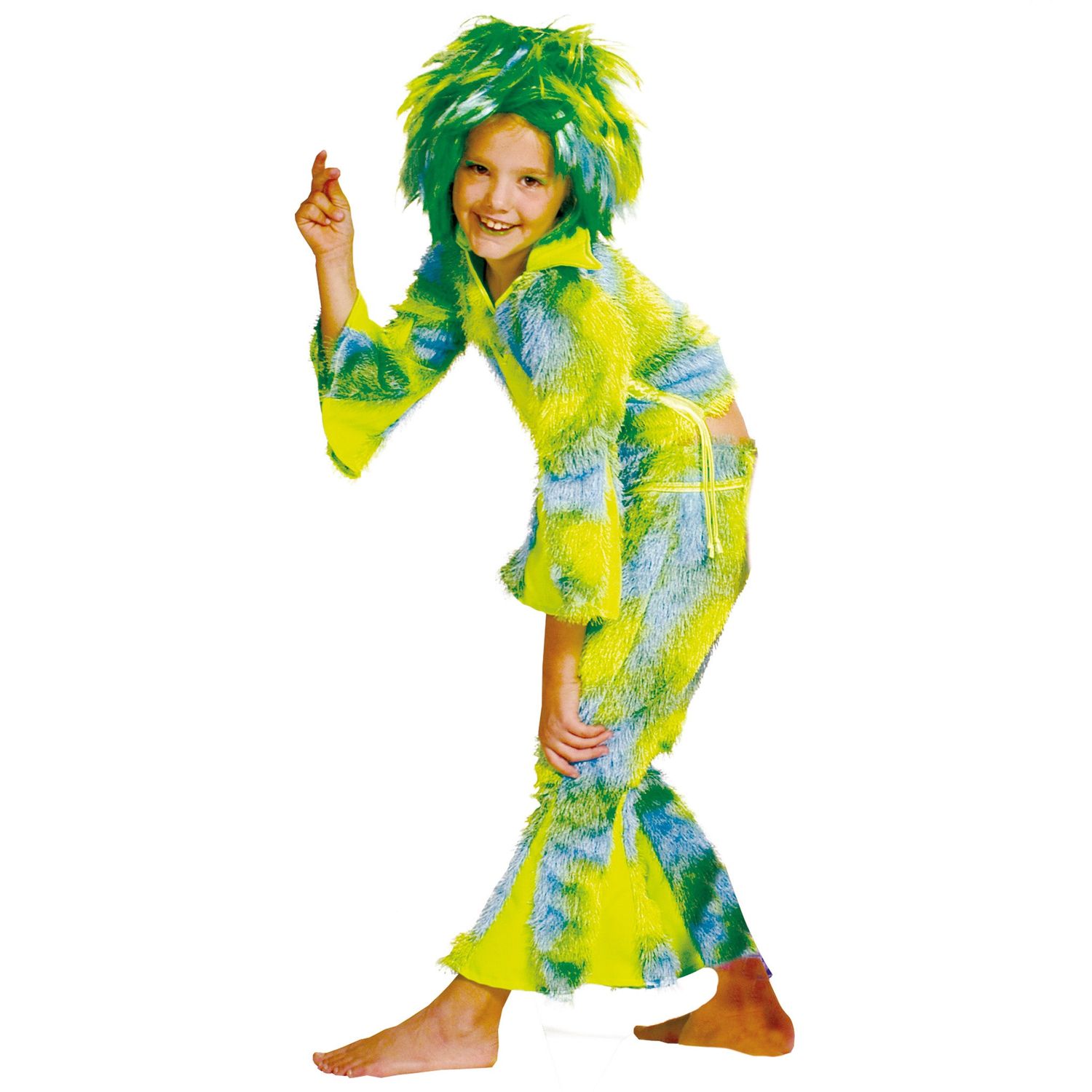 Overall Plüsch Kinder Grün/Gelb Overall Plüsch Kinder Grün/Gelb