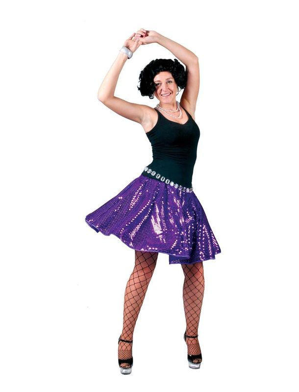 Paillettenrock Lila