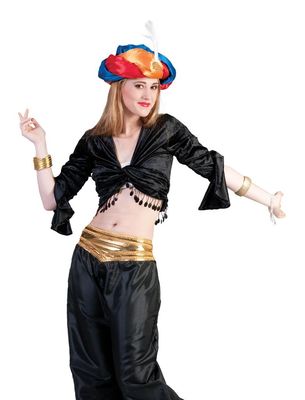 Blouse Jasmine 1001 Nacht Zwart