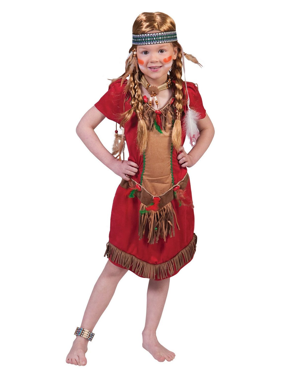 Kleid Indianerin Kiowa Mädchen Kleid Indianerin Kiowa Mädchen