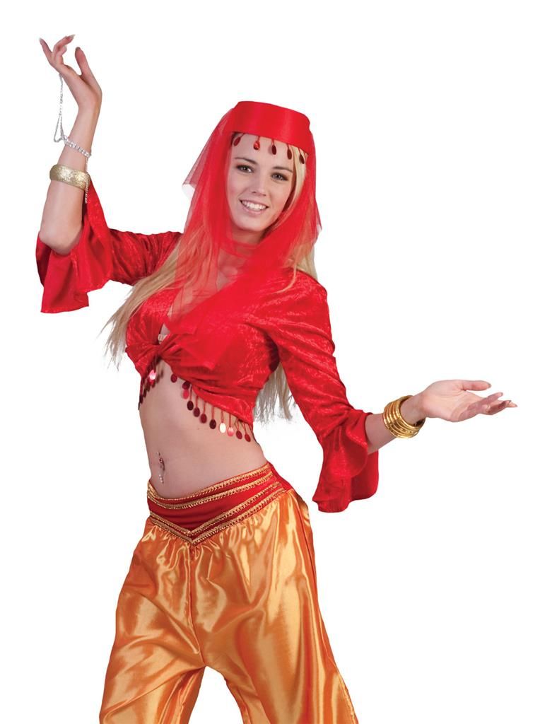Blouse Jasmine 1001 Nacht Rood