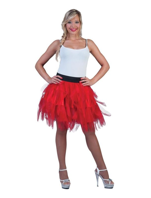 Petticoat Tulerok Rood Dames Petticoat Tulerok Rood Dames