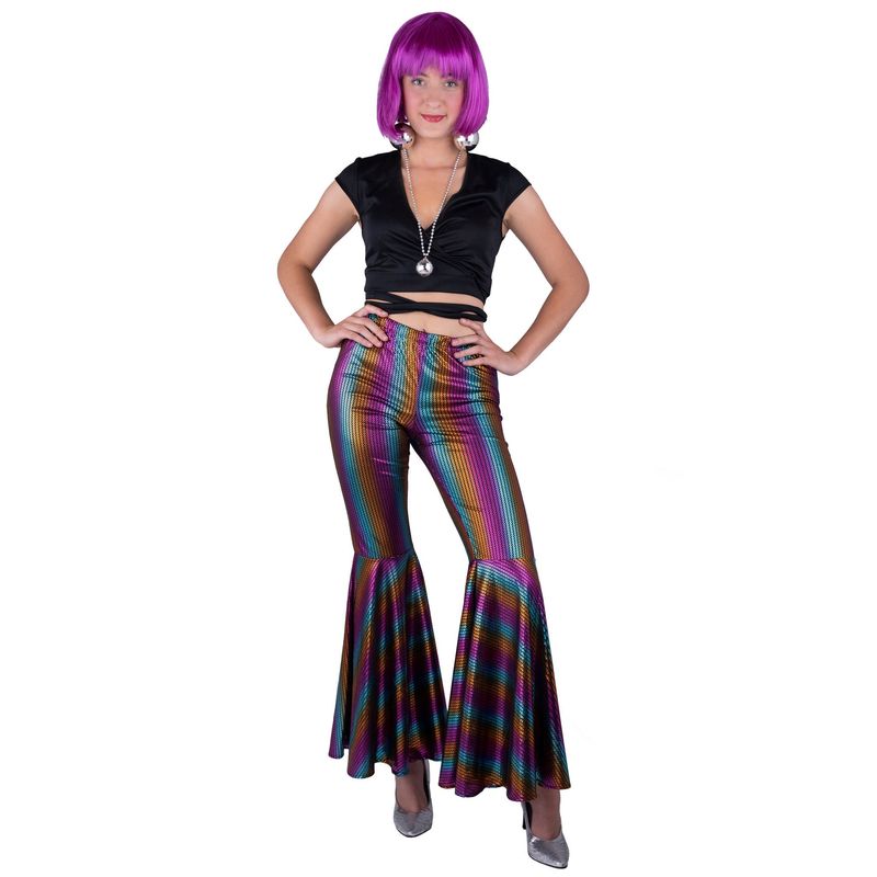 Pailletten Disco Hose Regenbogen
