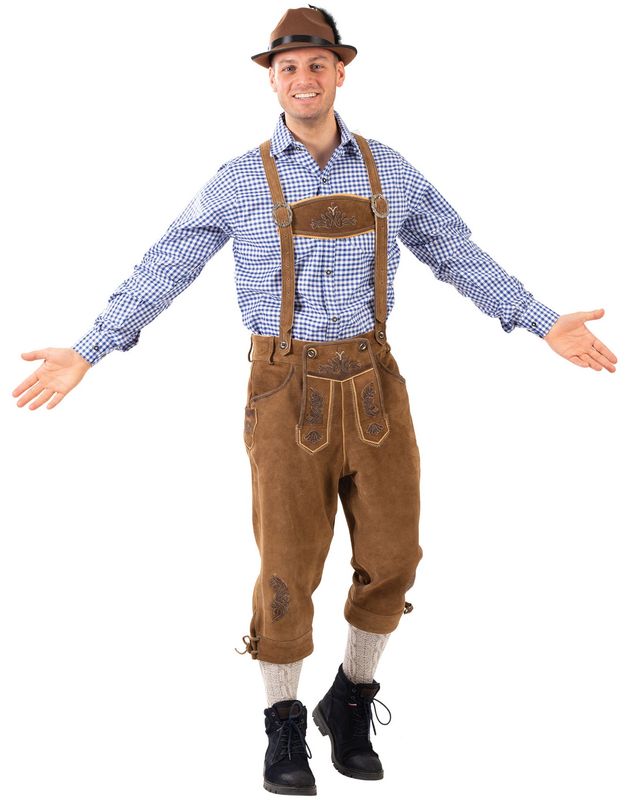 Lederhosen Lux met bretellen Lederhosen Lux met bretellen