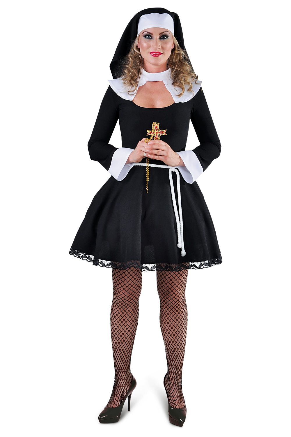 Kostümset Nonne Patricia Damen