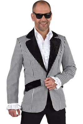 Sakko 50er Kariert Schwarz/Weiß Sakko 50er Kariert Schwarz/Weiß