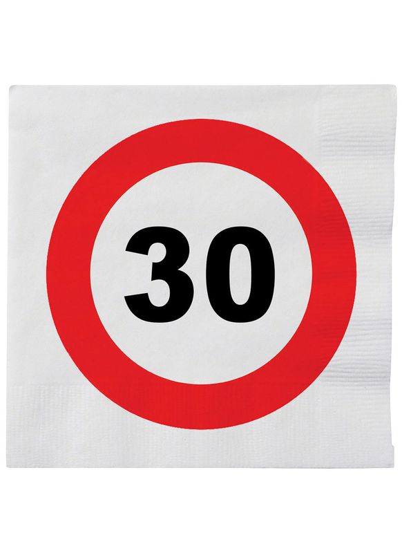Servietten 20er-Pack 30. Geburtstag Servietten 20er-Pack 30. Geburtstag