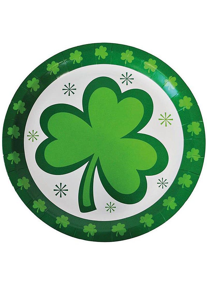 8 St. Patrick's Day Pappteller 23cm 8 St. Patrick's Day Pappteller 23cm