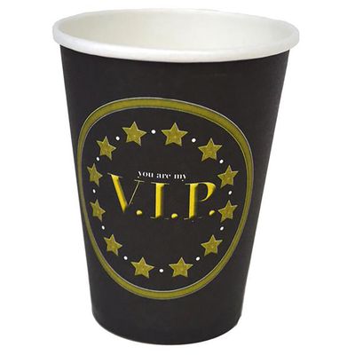 8 Pappbecher VIP