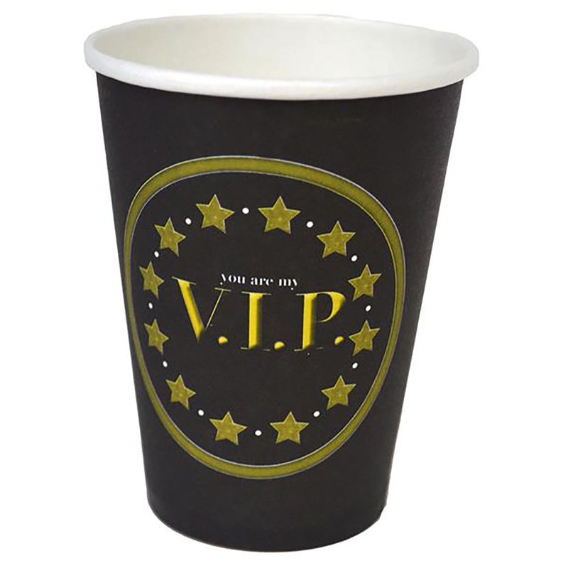 8 Pappbecher VIP