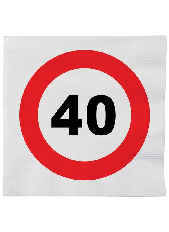 Servietten 20er-Pack 40. Geburtstag Servietten 20er-Pack 40. Geburtstag
