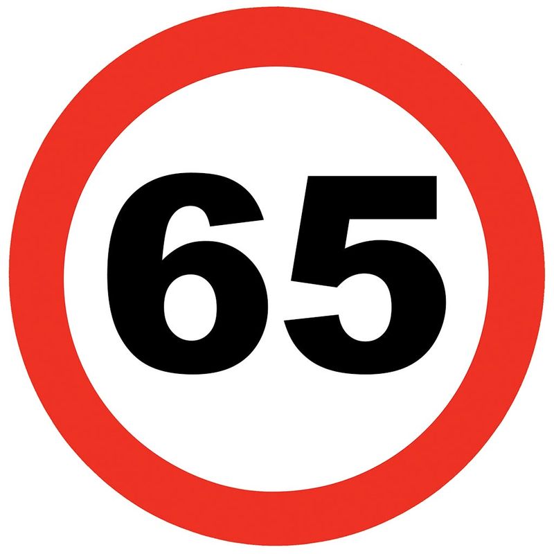 Wanddeko 65. Geburtstag