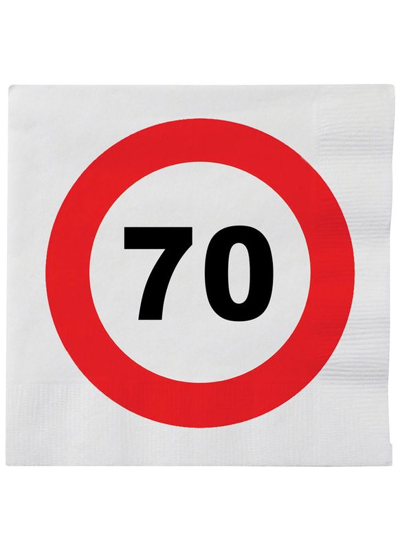 Servietten 16er-Pack 70. Geburtstag