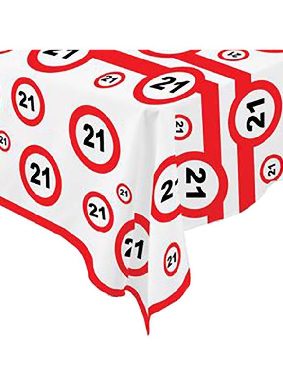 Tischdecke .21 Verkehrsschild 270 x 136 cm