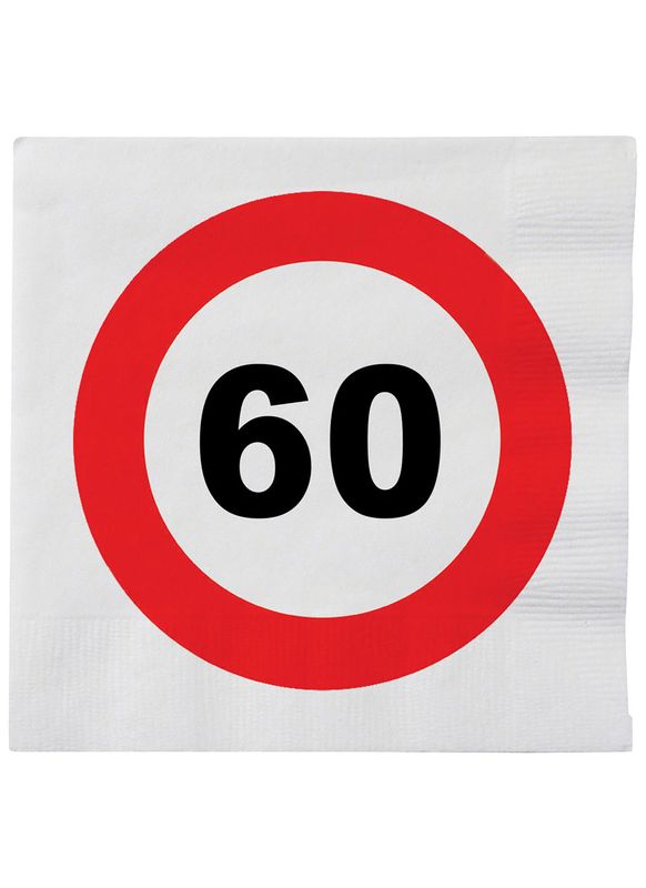 Servietten 20er-Pack 60. Geburtstag Servietten 20er-Pack 60. Geburtstag