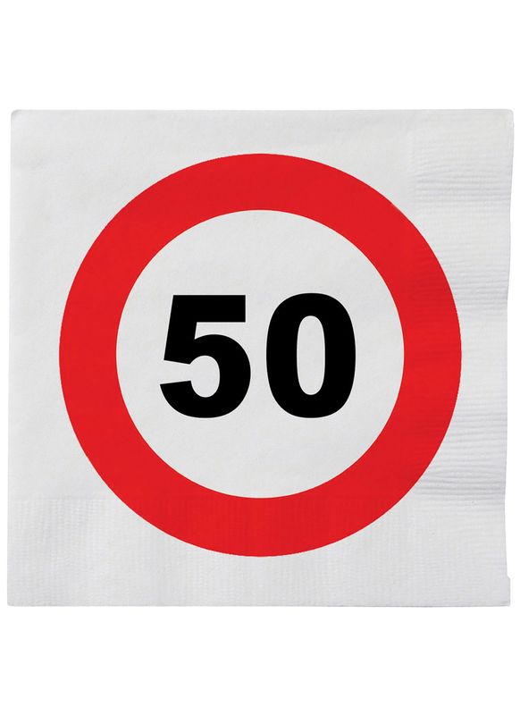 Servietten 20er-Pack 50. Geburtstag Servietten 20er-Pack 50. Geburtstag