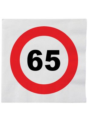 Servietten 16er-Pack 65. Geburtstag Servietten 16er-Pack 65. Geburtstag