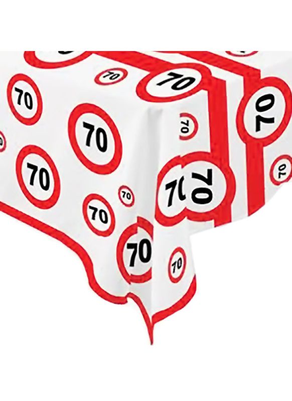 Tischdecke .70 Verkehrsschild 270 x 136 cm