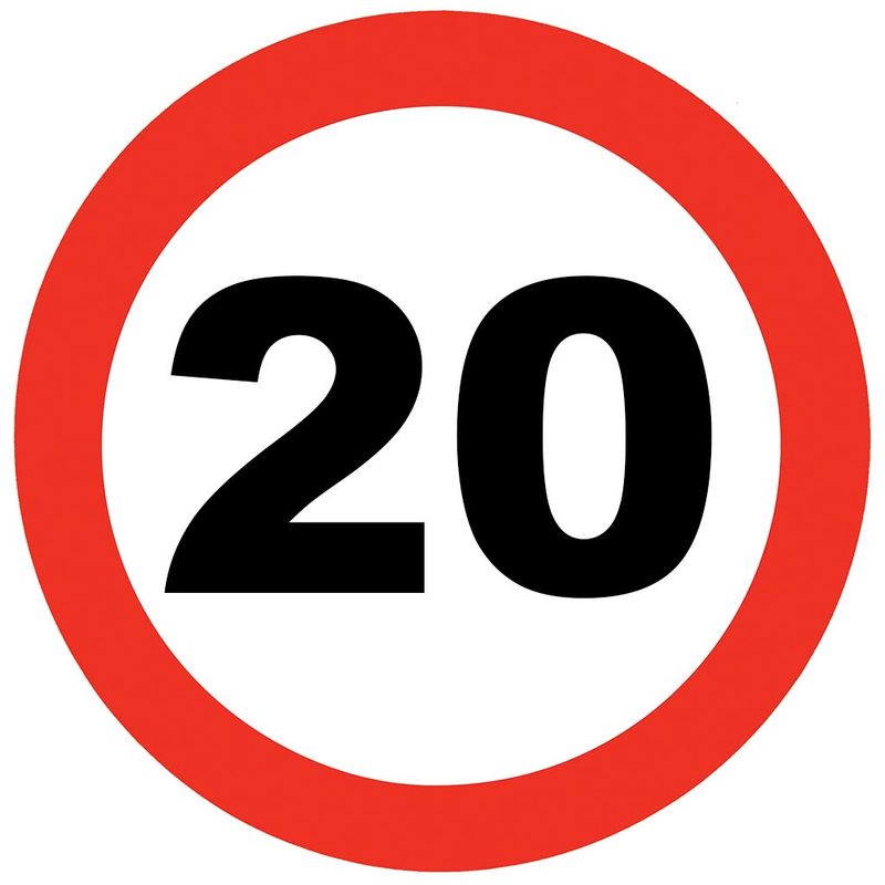 Wanddeko 20. Geburtstag