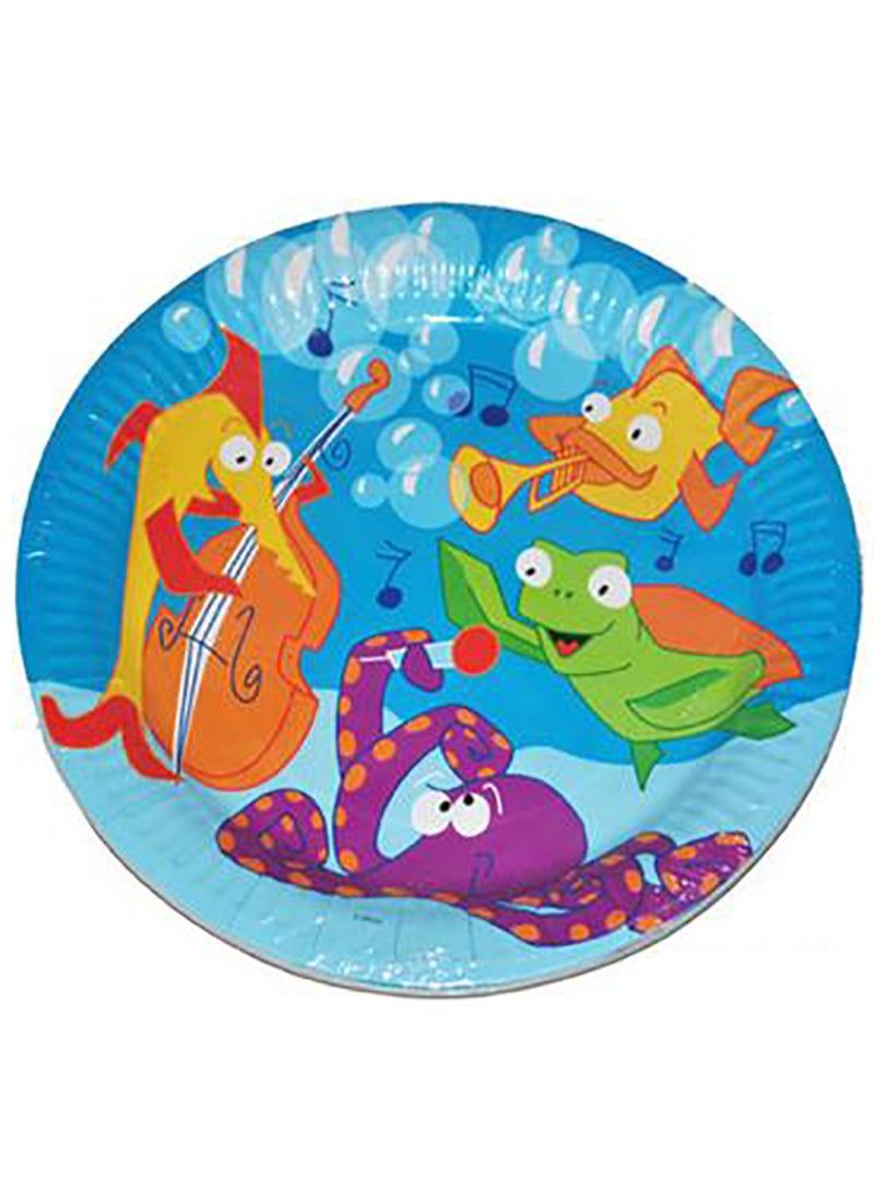 8 Pappteller Meeresleben 23cm 8 Pappteller Meeresleben 23cm
