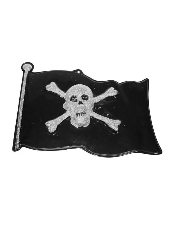 Wanddeko Piratenflagge 44 x 32 cm Wanddeko Piratenflagge 44 x 32 cm