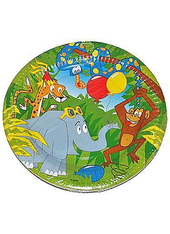 8 Pappteller Jungle 23cm