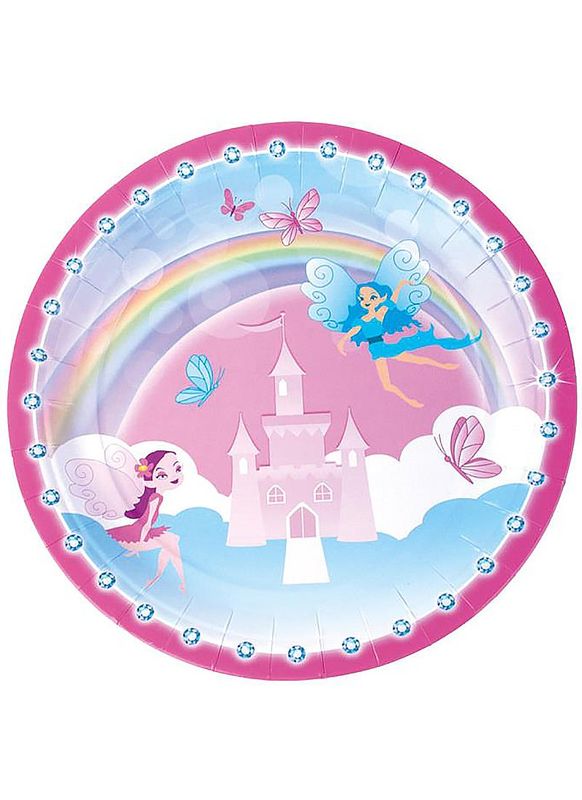 8 Pappteller Schmetterling 23cm