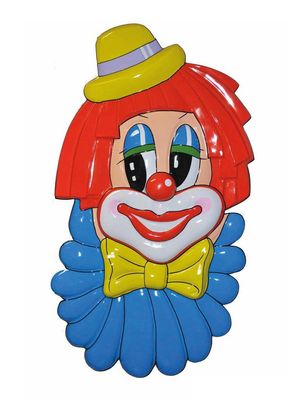 Wanddeko Clown 100cm