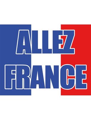 Flagge 70 x 90cm "ALLEZ FRANCE"