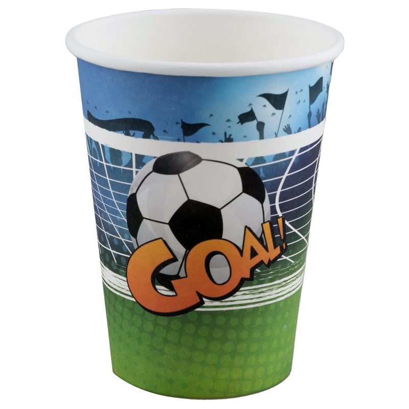 8 Pappbecher GOAL