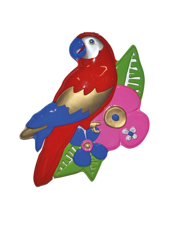 Wanddeko Papagei 60 cm