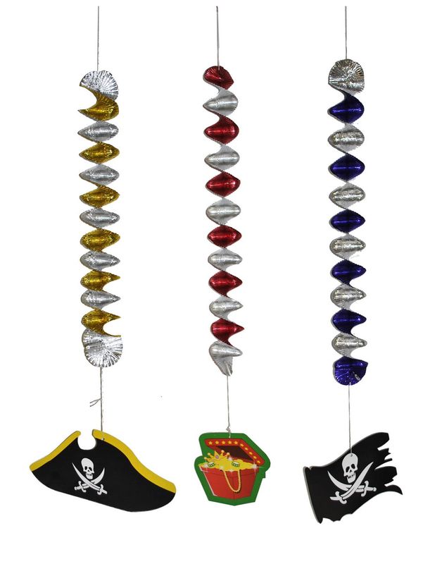 3 Spiralhänger Seerauber 60cm 3 Spiralhänger Seerauber 60cm