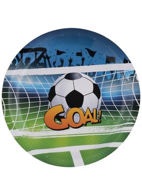 8 Pappteller GOAL 23cm