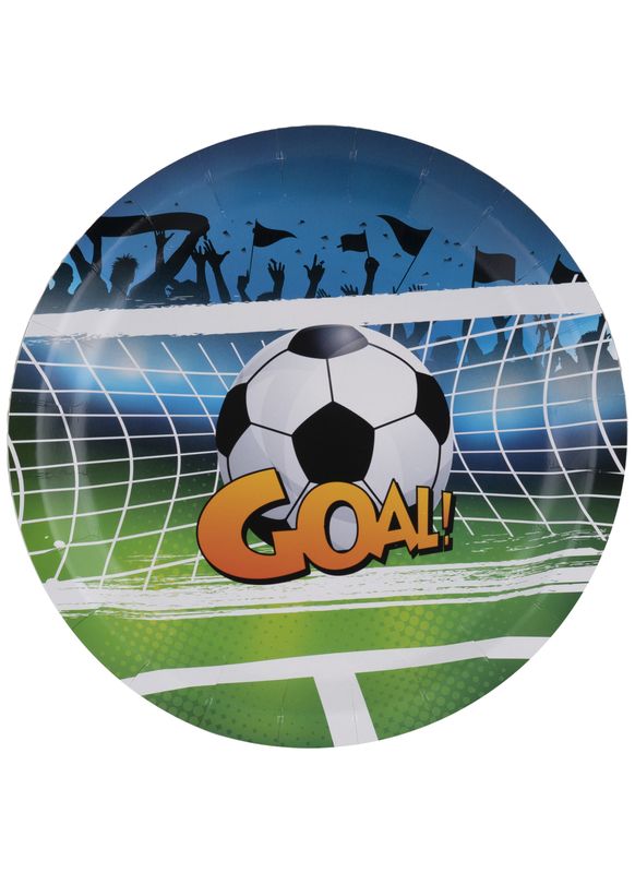 8 Pappteller GOAL 23cm
