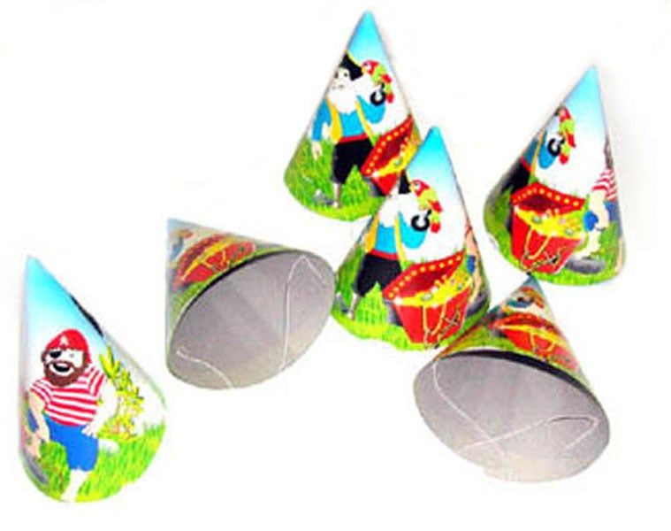 Partyhüte Pirat 6er Partyhüte Pirat 6er