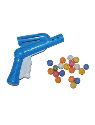 Pistole mit 20 Papierkugeln Pistole mit 20 Papierkugeln