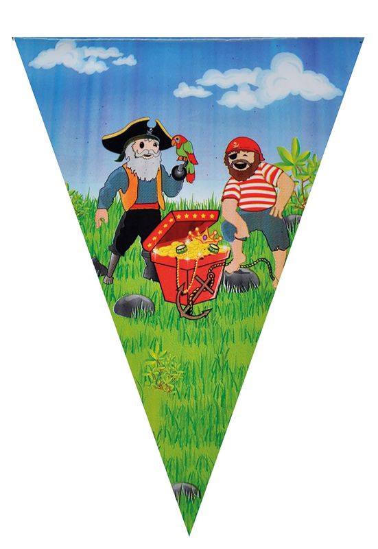 Wimpelkette Piratenparty 5m Wimpelkette Piratenparty 5m