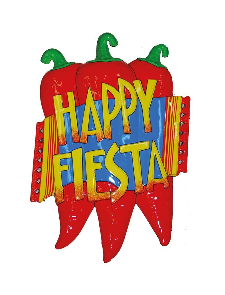 Wanddecoratie happy fiësta