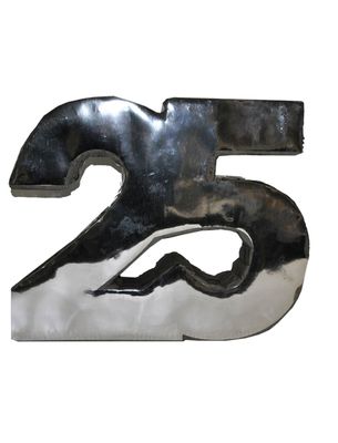 Pinata Zahl 25 Silber