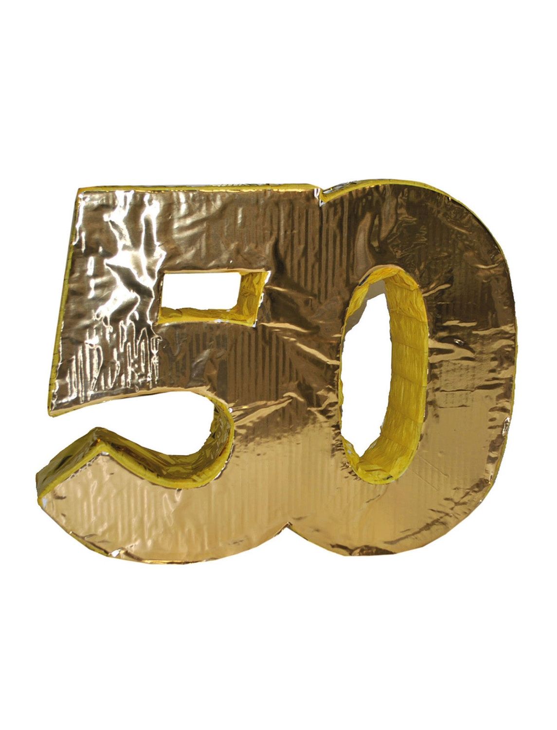 Pinata Zahl 50 Gold