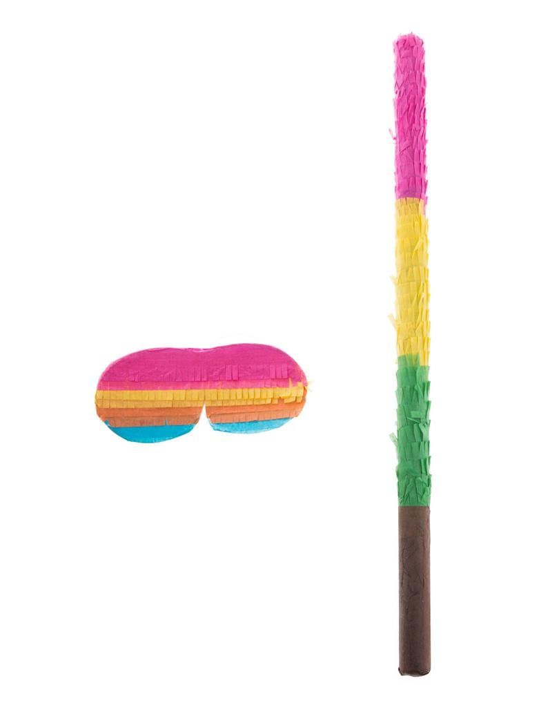 Pinata Maske & Schlagstock Pinata Maske & Schlagstock