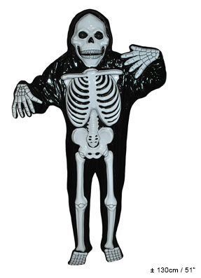 Wanddeko Skelett 130 cm