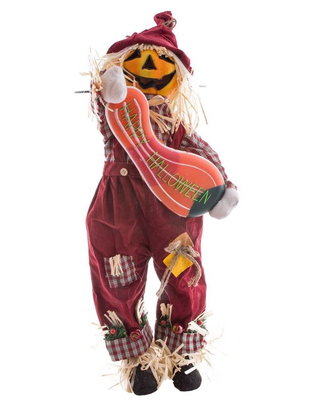 Kürbis Vogelscheuche 80cm mit Funktion