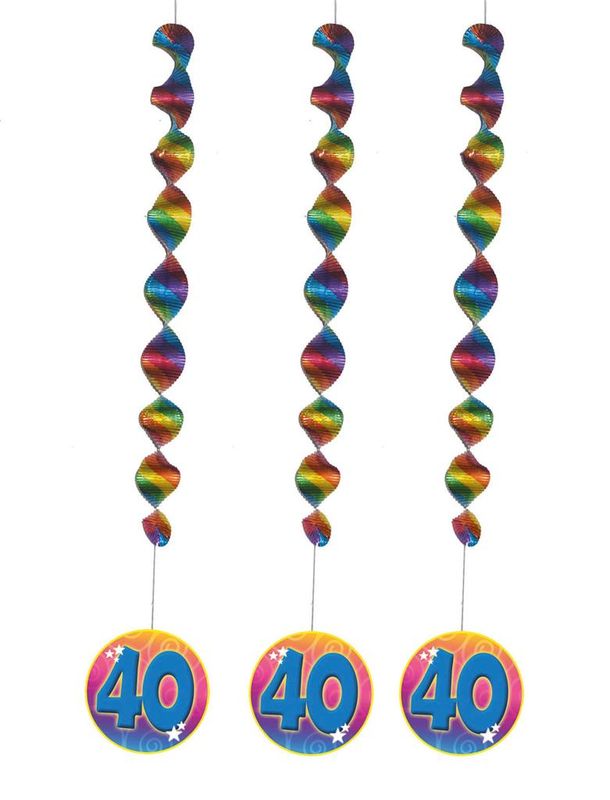 3 Spiralhänger 40 Bunt 81cm 3 Spiralhänger 40 Bunt 81cm