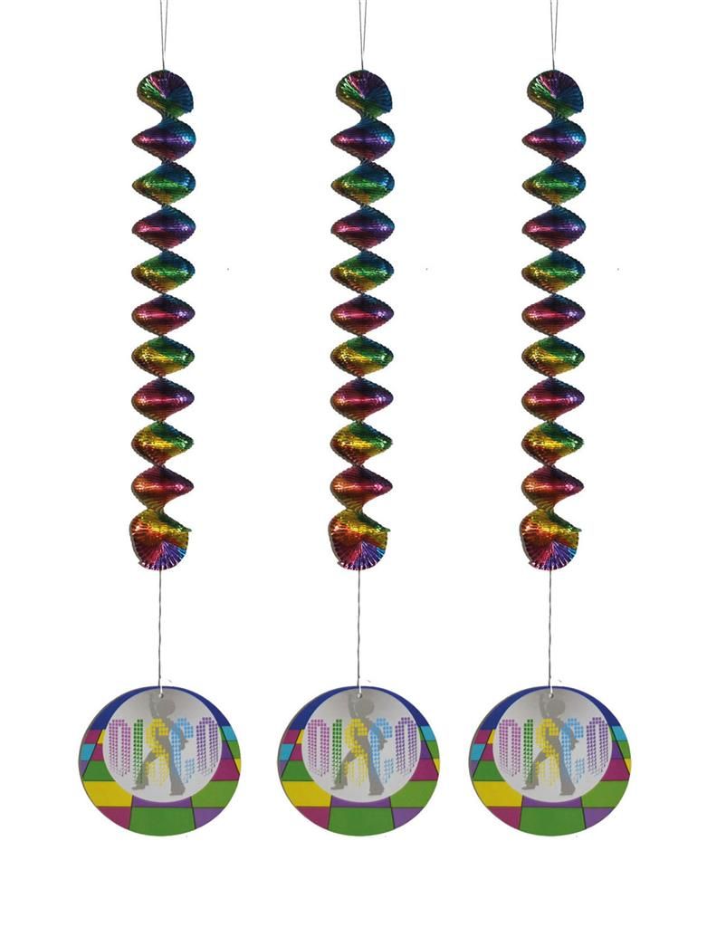 3 Spiralhänger Disco 81cm 3 Spiralhänger Disco 81cm