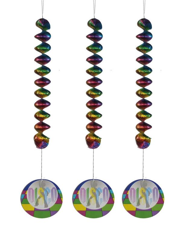 3 Spiralhänger Disco 81cm 3 Spiralhänger Disco 81cm