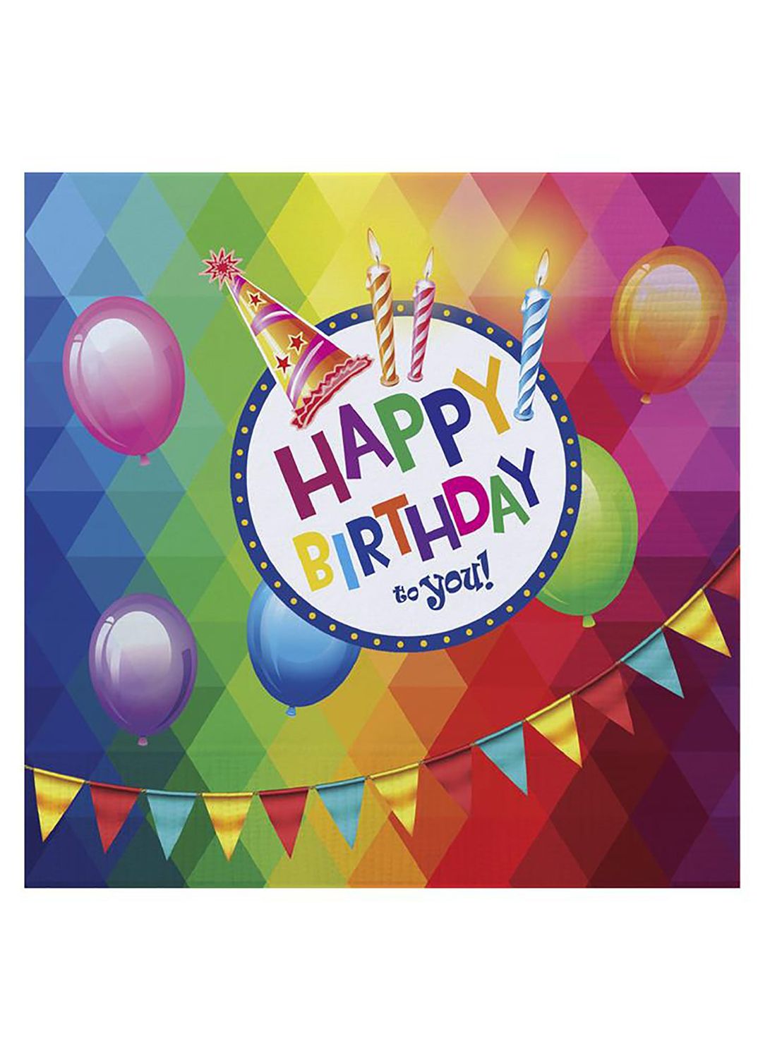 Servietten 20er-Pack Happy Birthday